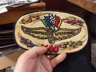 Vintage Large Indianapolis 500 Auto Racing Jacket Patch