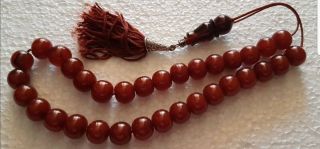 Antique Amber Bakelite Prayer Beads