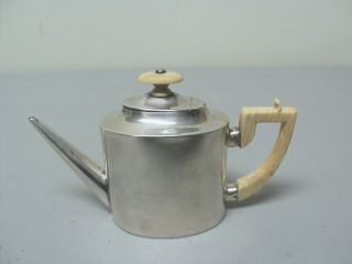 Fabulous 19th C.  Miniature English Sterling Silver Coffee Pot,  C.  1891 - 92