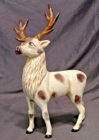 Vintage Elk Deer Cast Iron Bank 9 " Tall,  Rare Find,  Hong Kong