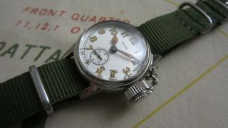 Ww2 Elgin Military Watch Sub Second Watch With Frogman Case