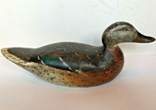 Antique Mason Premier Mallard Hen Duck Decoy Hollow Body 1910