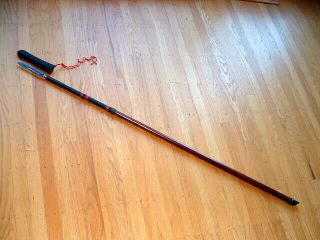 [sd - 052] Japanese Samurai Sword: Mumei Yari Spear W Saya And Pole