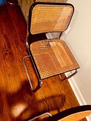 Mid Century Modern Marcel Breuer Cesca Dining Chairs