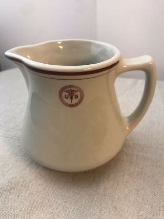 Vintage Tepco Us China Restaurant Ware Small Creamer Red & White Medical