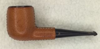 Vintage Estate Whitehall Leather Covered Briar Tobacco Pipe,  Italy