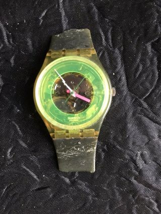 Vintage 1986 Swatch Watch Techno - Sphere Gk101 Not,  Conversion?