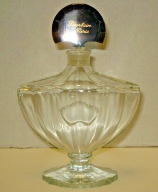 Vintage 6 In.  Guerlain Paris Shalimar Perfume Bottle,  Signed