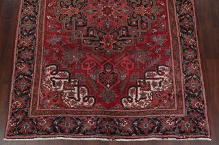 Vintage Oriental Traditional Area Rug Geometric Hand - Knotted RED Wool 7 ' x 11 ' 5