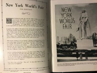 Vintage 1940 York World ' s Fair Illustrated By Camera Souvenir Book 2