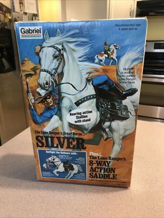 Vintage Gabriel The Lone Rangers Horse Silver/8 - Way Action Saddle/rare