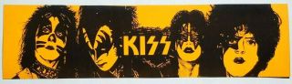 Kiss Vintage 1976 Destroyer Era Ace Peter Gene Paul Nos Vinyl Decal Sticker - Orn
