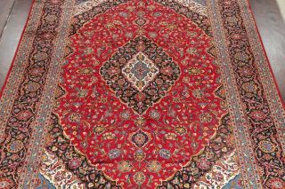 Vintage Traditional Floral Area Rug RED Living Room Hand - Knotted 10x13 3