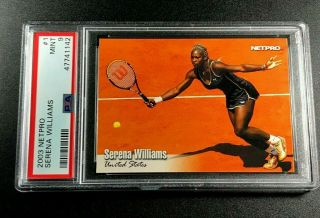 Serena Williams 2003 Netpro Tennis 1 Rookie Rc Psa 9 Legend