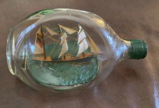 Vintage Haig & Haig Ship In A Bottle Of Scotch