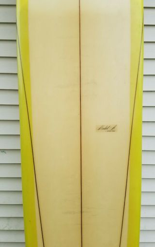 Vintage 1960 - 70 Surfboard Model A by Surfboards Hawaii - w/Fin - 10 Feet 3