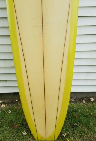 Vintage 1960 - 70 Surfboard Model A by Surfboards Hawaii - w/Fin - 10 Feet 4