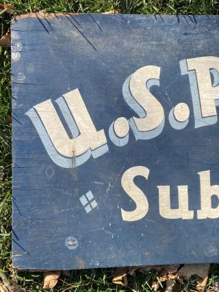 Antique US Post Office Substation Sign United States Postal Service Sub Station 2