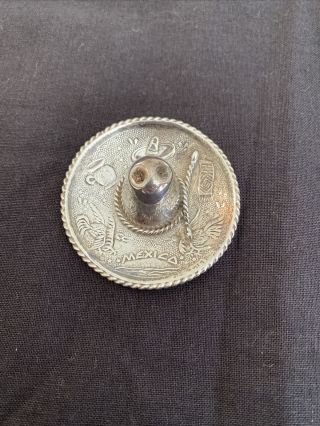 Vintage Sterling Silver 925 Stamped Mexican Sombrero Mc13