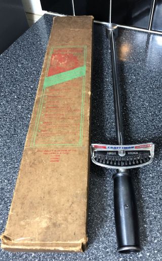 Vintage Sears Craftsman Beam Type Torque Wrench 1/2” Drive 0 - 150 Model 4464
