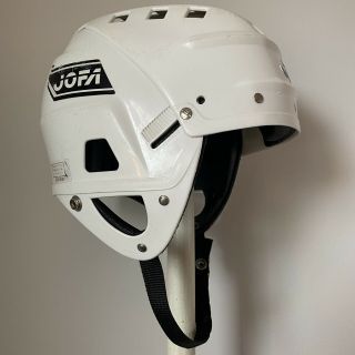 Jofa Hockey Helmet 285 Vintage Classic White 50 - 57 Size Okey