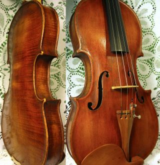 Gorgeous Old Antique Violin Labeled Adolph Baur 1871 One Piece Back Video 4/4