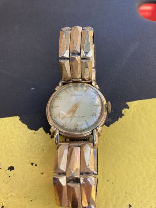 Vintage Bulova Vintage Watch L1 1951 ? 10k Gold Filled Band Self Winding Runs