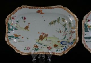 FINE PAIR Antique Chinese Famille Rose Gilt Porcelain Plate YONGZHENG 18th C 2