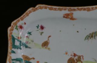 FINE PAIR Antique Chinese Famille Rose Gilt Porcelain Plate YONGZHENG 18th C 4