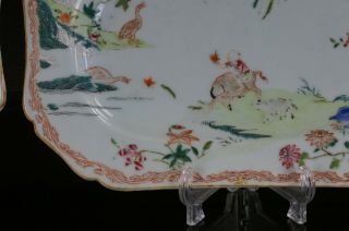 FINE PAIR Antique Chinese Famille Rose Gilt Porcelain Plate YONGZHENG 18th C 6