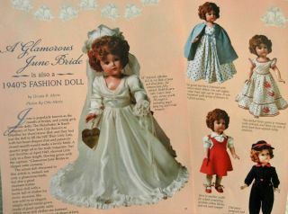 9p History Article - Antique Effanbee Anne Shirley Little Lady Dolls - Bride