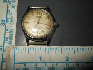 Vintage Delbana 17j Mens Swiss Wrist Watch To Fix