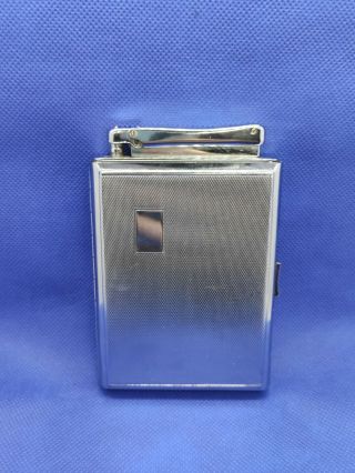 Vintage Chrome Colibri Lighter And Combined Cigarette Case England