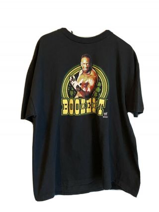 Rare Vintage 2002 Booker T Wwe Shirt Size Xl