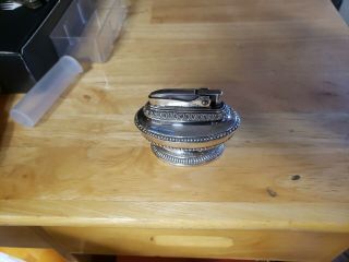 Vintage RONSON Queen Anne Sterling Silver Plated Table Lighter England very good 3