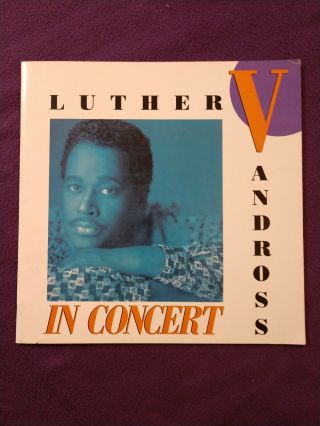 Vintage 1988 Luther Vandross Concert Tour Program Guide - Paul Simon - Soul/r&b/pop