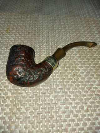 Vintage Smoking Pipe K & P Petersons Ireland - Silver Plate Band