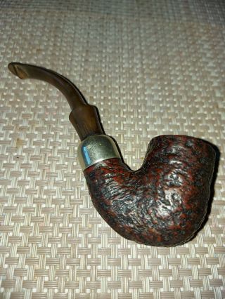 Vintage Smoking Pipe K & P Petersons Ireland - Silver Plate Band 3