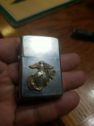 1983 Us Marine Corps Officers Ega Zippo Lighter