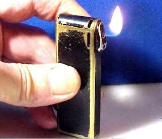 Im Corona Pipe Lighter,  Vtg Solid Brass & Enamel,  Great