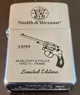 Zippo Smith&wesson 1899.  38 Military&police Lighter - Limited Edition Mnfctrd1999