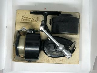 Vintage Garcia Mitchell 300 Spinning Fishing Reel W/original Box & 2nd Spool