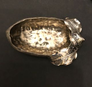 Hand Made - Gorham Sterling Aesthetic Movement - Olive Form Dish - Year 1885