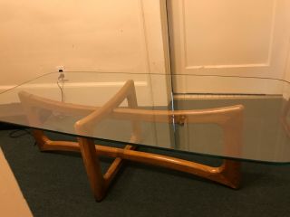 Vintage 1960s Adrian Pearsall Ribbon Table Mcm Coffee Table