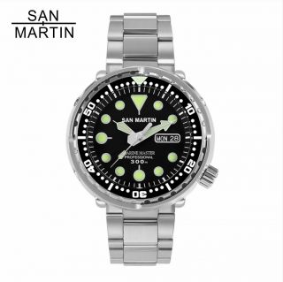 Retro Tuna Sbbn015 Automatic Watches 300m Waterproof Stainless Steel Diver Watch
