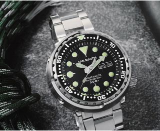 Retro Tuna SBBN015 Automatic Watches 300M Waterproof Stainless Steel Diver watch 3