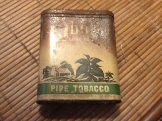 Vintage Advertising Qboid Cabin Fat Tobacco Vertical Pocket Tin