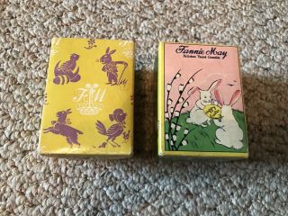 Two Vintage Easter Fannie May Children’s Chocolate Candy Boxes