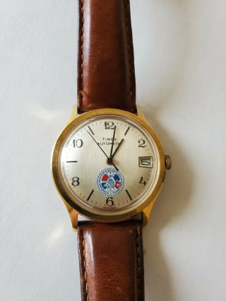 Vintage 70s Mens Timex Automatic Watch With Date