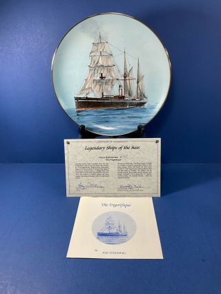 Vintage,  1981 Legendary Ships Of The Sea " The Frigorifique " Collector Plate,